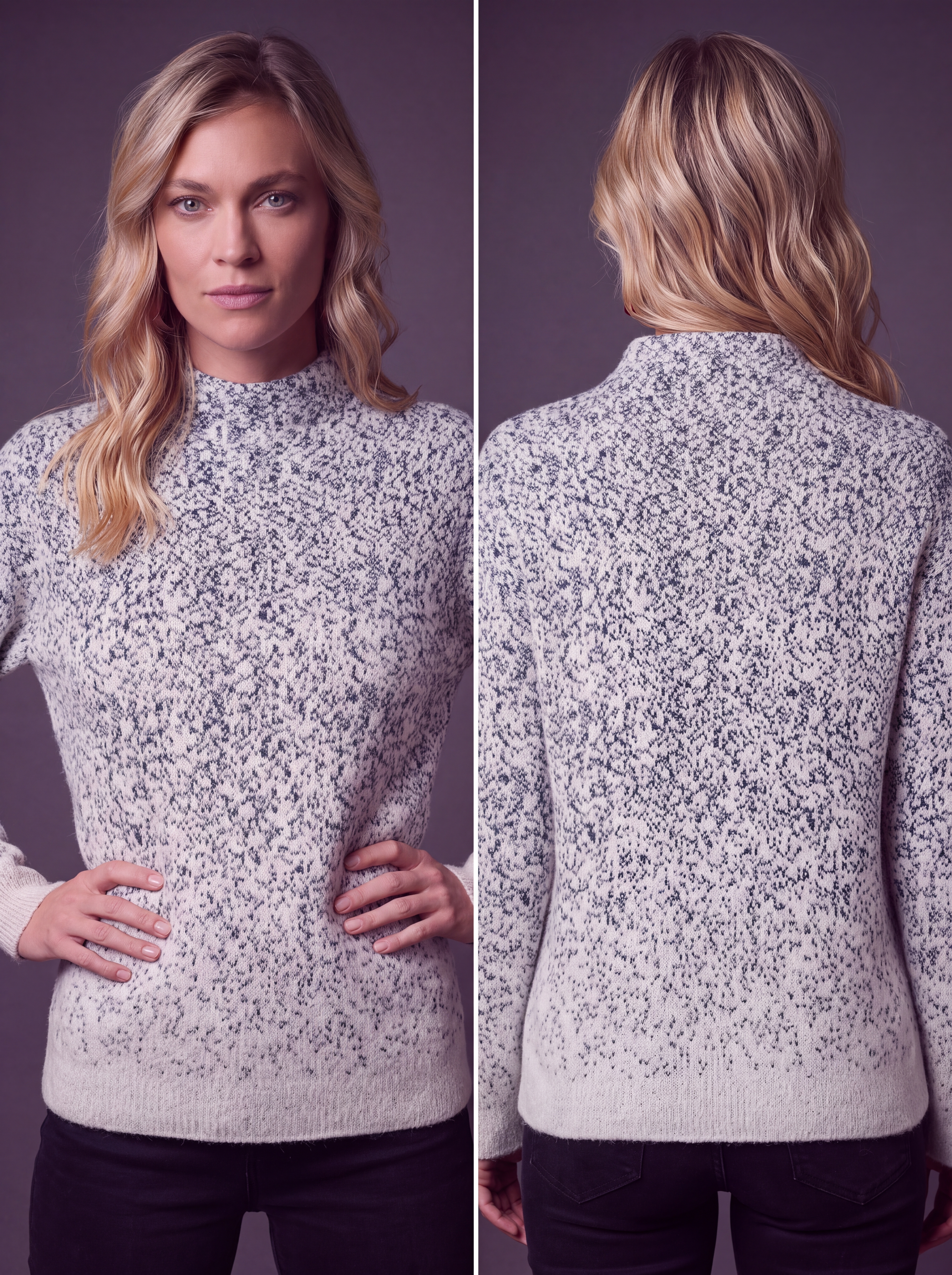 Dámsky pulóver BROADWAY NYC FASHION SOFT WHITE s.WEAR 2